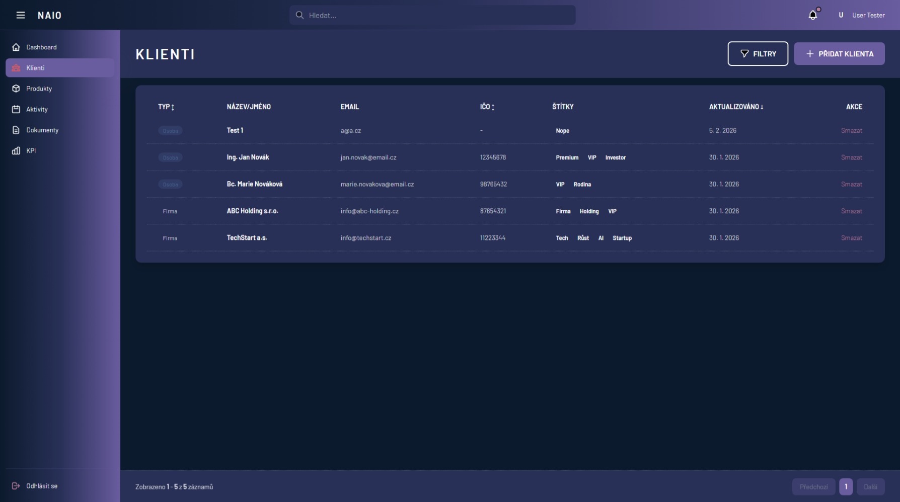 NAIO Client List - Beta Preview